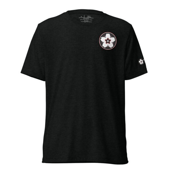 Front view of Daruma Tattoo Shirt – limited-run black tri-blend tee featuring Cory Claussen’s design